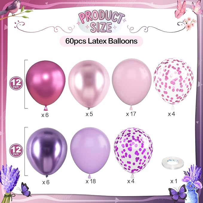 Pink and Purple Balloons - Image 2