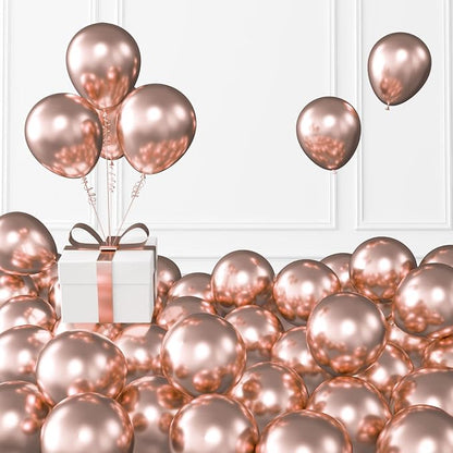 Metallic Rose Gold Balloons, Birthday Decoration, Wedding Party, Baby Shower by KALOR