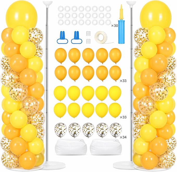 2 Sets Adjustable Balloon Column Stand Kit by Naozinebi