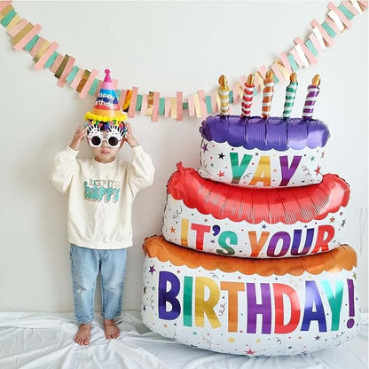 Happy Birthday Balloon Big 41" Foil Inflated Mylar Balloons - Image 6