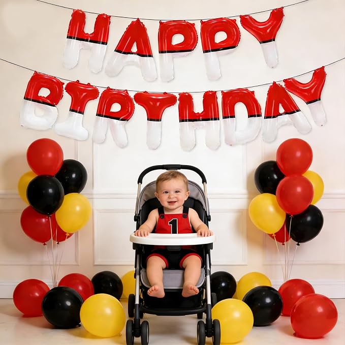 Happy Birthday Banner Balloons Foil Letters Signs Party Decorations Supplies - Image 4