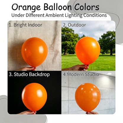 100pcs 5 Inch Small Orange Balloons Garland Arch Gap Fillers | 5”Matte Mini - Image 3