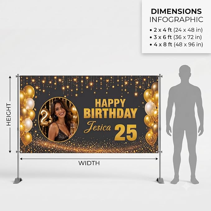 Personalized Happy Birthday Banner - Image 5
