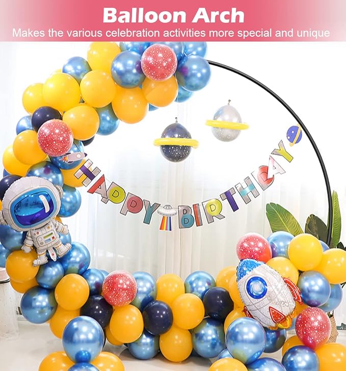 Queension Large Wedding Arch for Ceremony 7Ft, Circle Arch for Party, Outdoor - Image 5