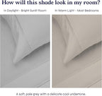 California Design Den King Size Pillowcase Set - 400 Thread Count, 100% Cotton Sateen, Set of 2 Pillow Covers, Soft and Breathable - Light Grey