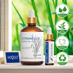 HIQILI 100ML Citronella Oil for Homemade Sprays, Add to Diffuser, 100% Pure and Natural Undiluted 3.38 Fl Oz