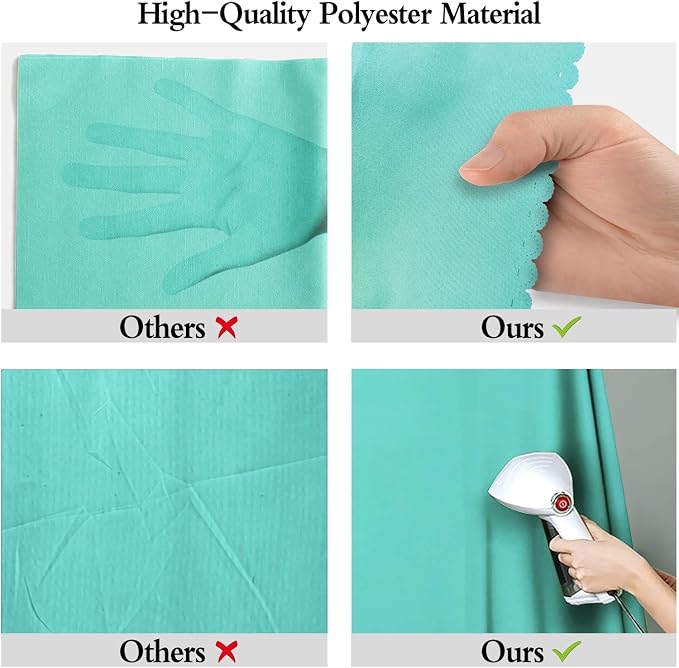 Turquoise Photography Backdrop for Photoshoot, Fabric 6x9ft | Polyester Studio - Image 6