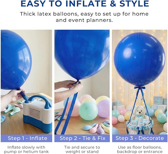 LovesTown 12PCS Giant Latex Balloons, Jumbo Party Balloons 36 Inch - Image 6