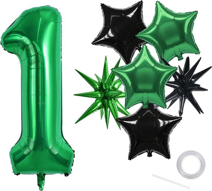 TONIFUL 1st Birthday Balloons Kit 40 Inch Dark Green Large Number 1 Balloon | by TONIFUL