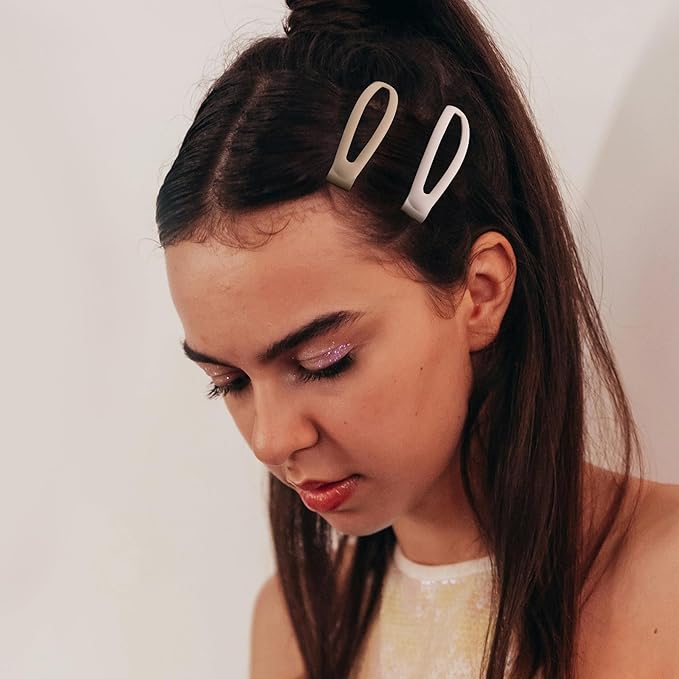 16 PCS Snap Hair Clips Metal Barrettes for Women Non Slip Barrettes for Thick and Thin Fine Hair,Matte Black Brown Beige,2.36 x 0.43 Inches.