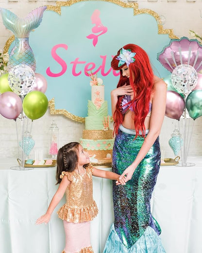 Mermaid Table Decoration Balloon Holder Kit 4 Sets - Image 7