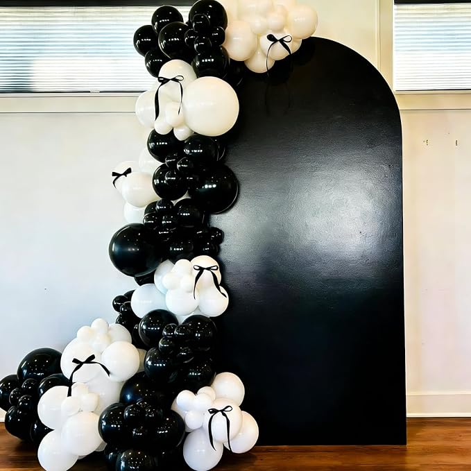 YMSZ Black and White Balloons Arch Kit - Image 5