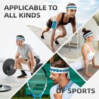 Sports Tie Headband Bandana Running Athletic Sweat Band Elastic Adjustable Sport Head Tie for Men Women Head Ties Ninja Tie Headbands Tennis Sweatbands Soccer Basketball Teams Running Head Band