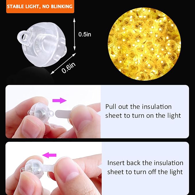 50PCs Mini Led Lights, Led Balloons Light - Image 3