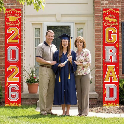 Graduation Banner 2026, Class of 2026 Banner, Indoor Outdoor Graduation Party - Image 3