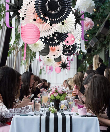 10 Pcs Party Decoration Set, Honeycomb Balls and Star Lanterns - Image 3