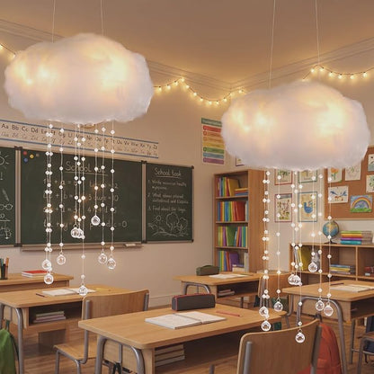 Marsui Artificial Cloud Props LED Hanging Cloud Light String Fake Imitation 3D by Marsui