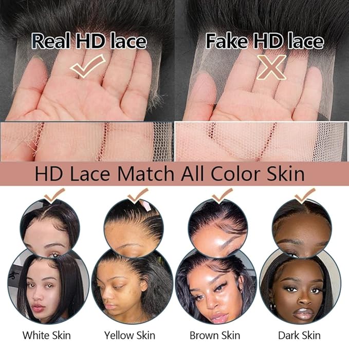 Deep Wave 13X6 HD Lace Front Wigs Human Hair Pre Plucked Brazilian Virgin Deep Curly Wigs with Baby Hair for Black Women Natural Black Color 200% Density 18 Inch