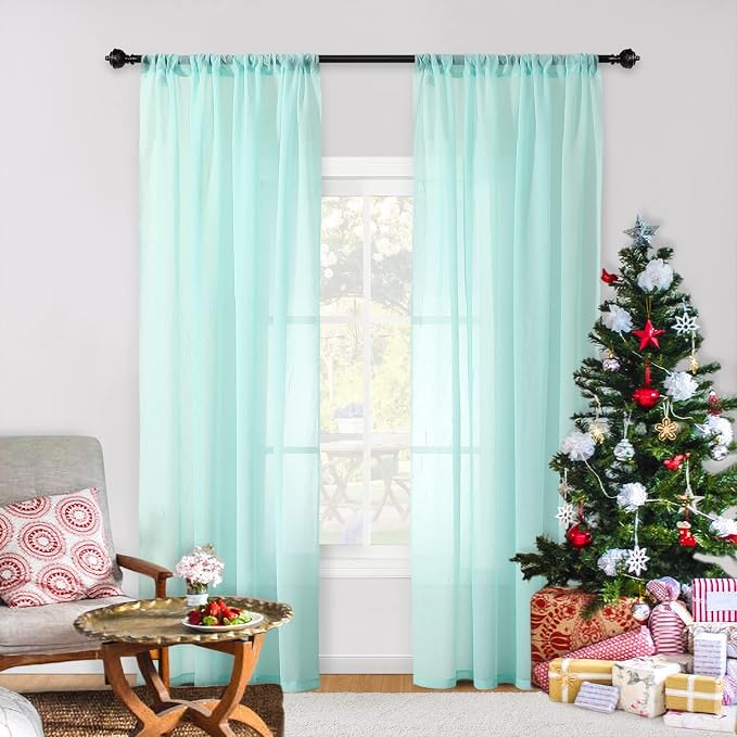 MYSKY HOME Crushed Voile Sheer Curtains - Image 7