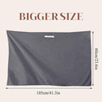 Women Microfiber Hair Towel Wrap with Elastic Strap,Super Absorbent Anti Frizz Drying Turban for Curly, Long,Wet Hair- Grey