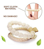 9PCS Hair Bracelets for Women Elastic Bracelets Hair Ties No Damage Hair Bands for Girls Silk Scrunchies Thick Thin Long Curly Hair Accessories for Women
