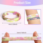 Bessrung 50 Pack Seamless Hair Ties, No Damage Elastics Hair Ties for Women Girls, Soft Stretchy Ponytail Holders for Thin Thick Hair, Snag-Free Hair Bands Christmas Gift(Orange)