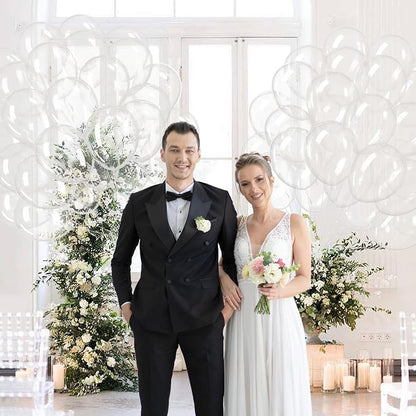 Clear Balloons 12 inch, Transparent Latex Balloons 50pcs Party Balloon - Image 5