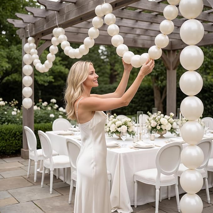 White Linking Balloons - Image 4