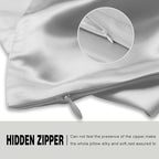 Silk Pillowcase for Hair and Skin,Soft,Breathable and Sliky 100% Standard Size Pillow Cases Set of 2,Both Sides Natural Mulberry Silk Pillowcases with Hidden Zipper(Standard Size 20"X 26",2pcs)