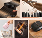Mini Straightener - 3-Speed Temperature Control Rechargeable Hair Straightener Brush,Anti Scald Shell，Lightweight Portable Heatable Home Travel Gifts (1)