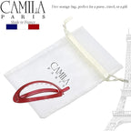 Camila Paris CP3119 French Hair Barrette Clip, Flexible Ponytail Holder No Metal Parts, Strong Hold Grip Hair Clips for Women, No Slip and Durable Styling Girls Hair Accessories, Made in France