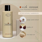 Rich Cocoon Color Protection for Color-Treated Hair | Shampoo & Conditioner | Dutch Made & Formulated for Premium Cozy Scent of Warm Wood, White Amber & Jasmine