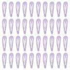 40 Pcs 2 Inch colorful Metal Snap Hair Clips No Slip Hair Barrettes For Women Hair Accessories(Purple)