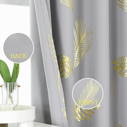 Light Grey Blackout Curtains 63 Inches Long, Light Blocking Thermal Insulated - Image 3
