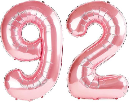 40 Inch Number 92 Balloons for 92nd Birthday Party Decorations, 0-100 Jewelry by FOBELEC