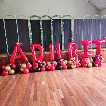 Red Letter R Balloons, R Balloon 40 Inch R Balloons Letter - Image 7