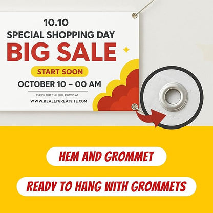 Custom Vinyl Banner with 150+ Sizes – Personalized Outdoor or Indoor Sign – Any - Image 5