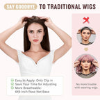 Hairro 18 Inch Long Hair Toppers Wavy with Side Bangs for Women, Clips In Synthetic Hairpieces Capless, for Adding Volume/Birthday/Party/Halloween/Cosplay Dress Up, Natural Black