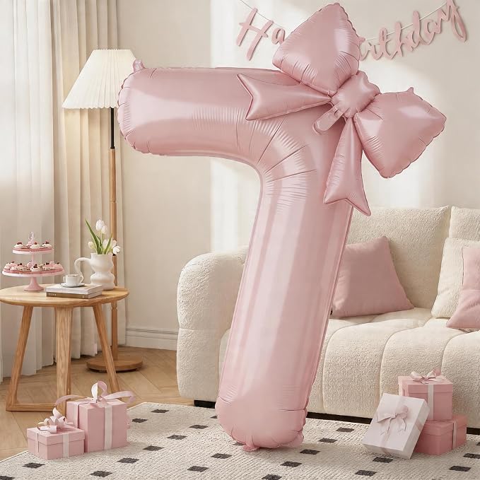 40 Inch Dusty Pink Number 7 by KYGNE