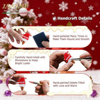 Original Italian Designed Mini Christmas Hair Claw Clips for Women, Strong Grip Plant-Based Acetate Hair Clips for Girls, Cute Santa Ice Cream Hair Accessories with Gift Box 1pcs