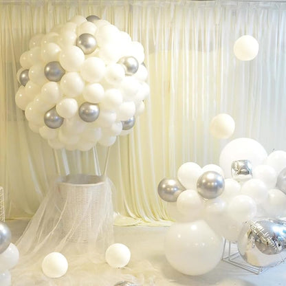 200pcs White Balloons 5 Inch, Small Mini Latex Balloons - Image 6