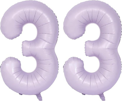 40 In Matte Purple Number Balloons Helium Foil Mylar Balloon Digital 33 | by Exquisitehighqualitypartydecorationstomeetyoureveryneed%EF%BC%81