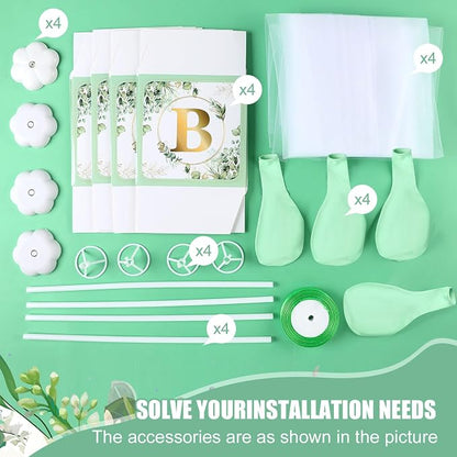 4 Set Sage Green Tulle Tutu Balloon - Image 4