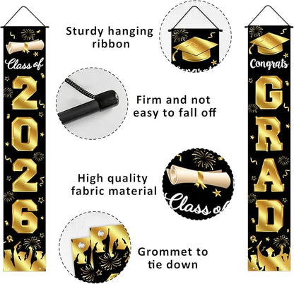 Graduation Decorations 2026 Porch Banner, Graduation Banner Class of 2026 - Image 2