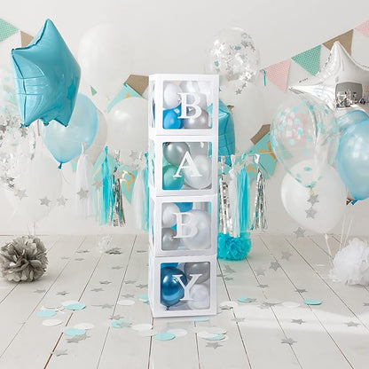 Baby Boxes with 12 Letters for Baby Shower, Baby Shower Decorations for Boy Or - Image 6