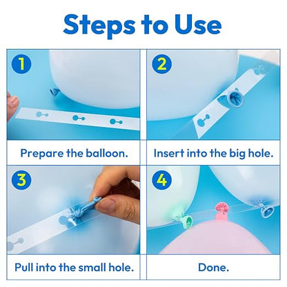 Balloon Arch Kit, 400 Clear Glue Point Dots, Double Sided | 419.95ft Balloon - Image 3