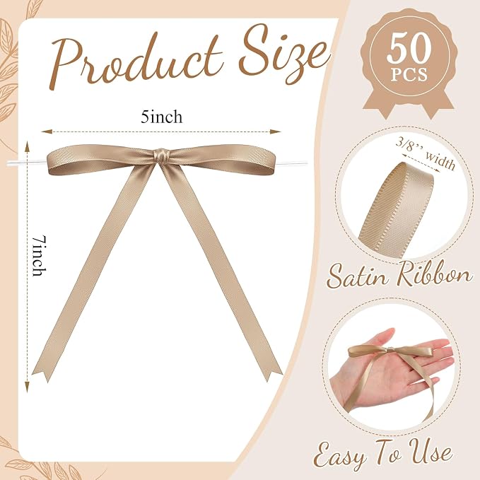 Riceshoot Tan Bows - Image 3
