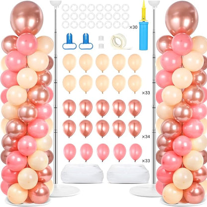 2 Sets Adjustable Balloon Column Stand Kit by Naozinebi