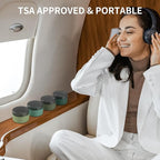 ME.FAN Travel Containers for Toiletries, TSA Approved 1.5 oz Silicone Cream Jars, Leak-proof Journey Containers, Trip Accessories with Lid for Cosmetic Face Hand Body Cream 4 Pack Black Lid Blue/Green