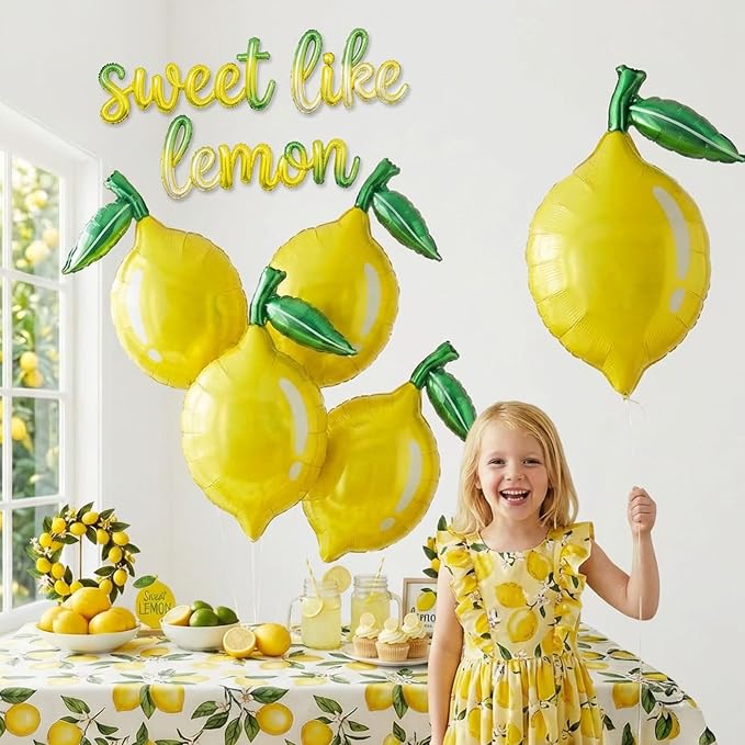 Lemon foil Balloons Summer lemonade - Image 2